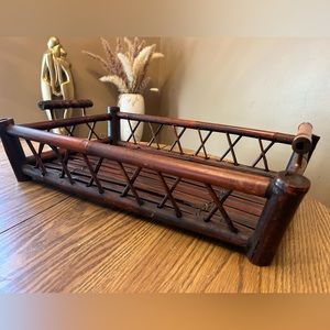Bamboo serving tray - large - 21" x 12"